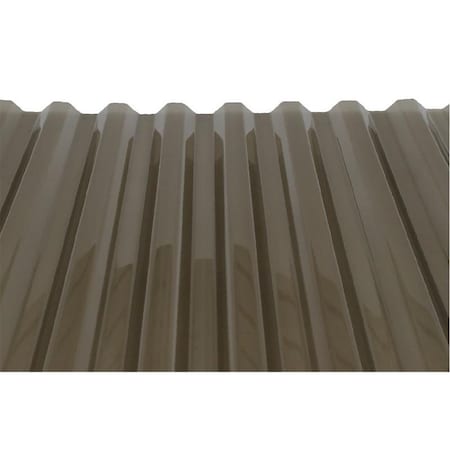PolyCarb Series Greca Roof Panel, 10 Ft L, 26 In W, Corrugated Profile, 0032 In Thick Material
